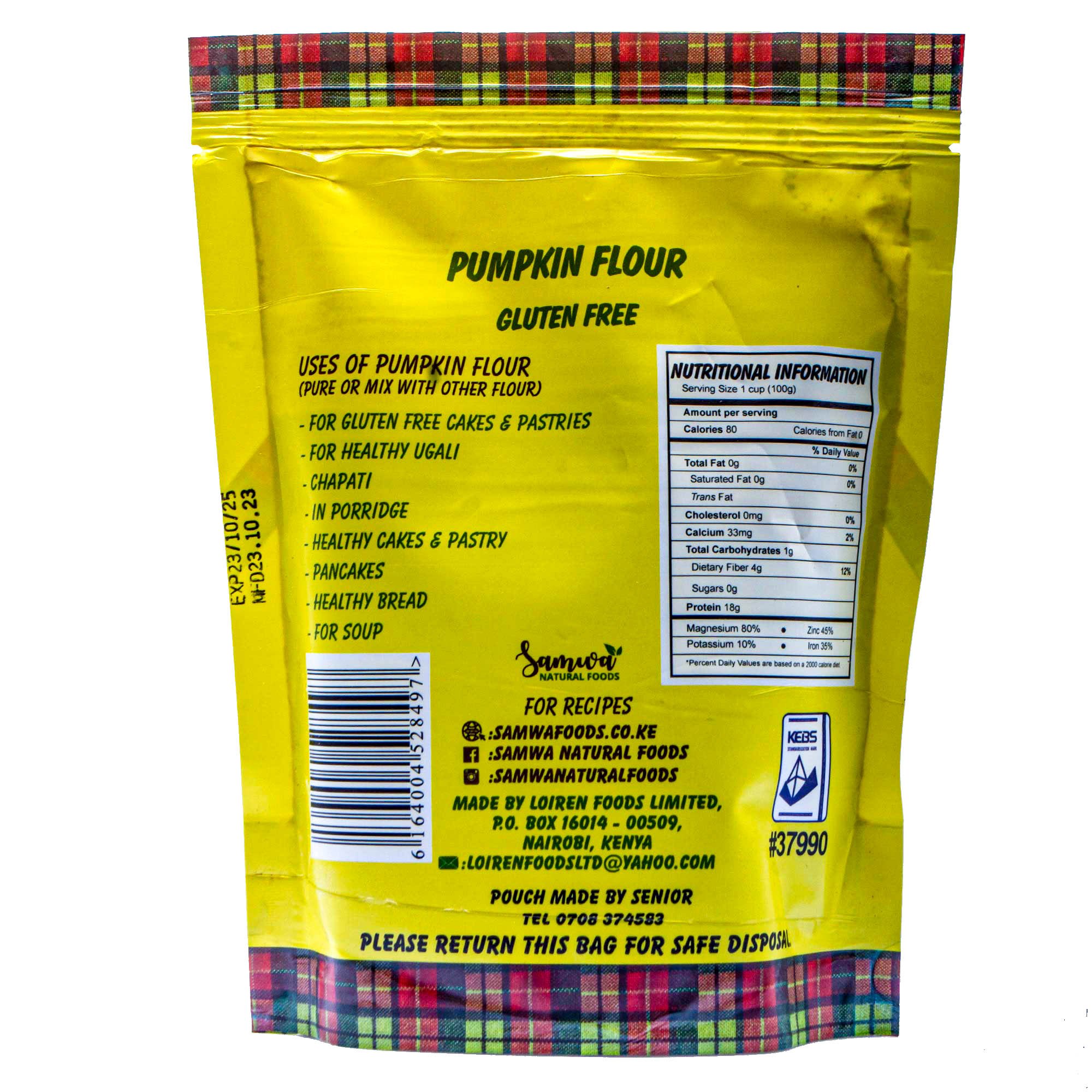 Gluten Free Pumpkin Flour thumbnail 2